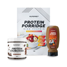 Ontbijtpakket -porridge + protein crunchies + zero syrup